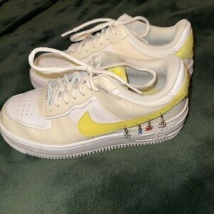 Nike Air Force 1 Yellow w/ Charms